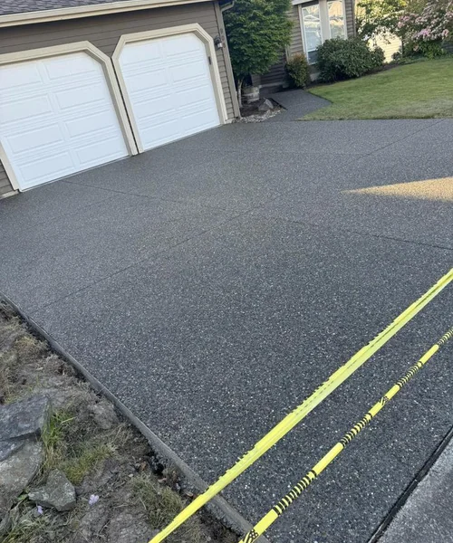 Exposed Aggregate Driveway in Federal Way
